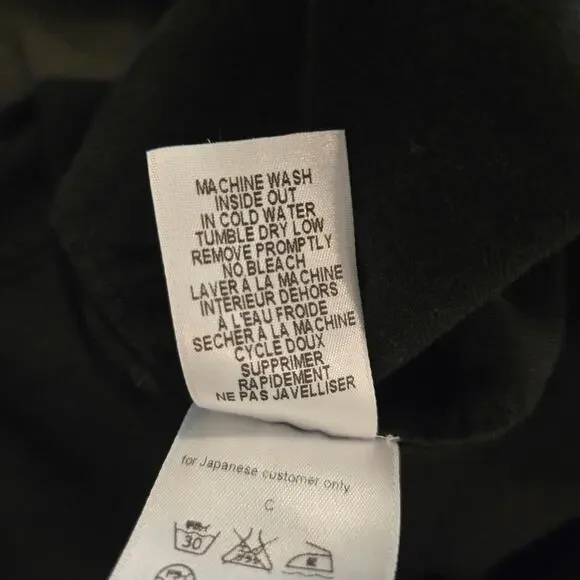 Frank & Eileen Grayson 100% Cotton Black Button-Up Shirt Tunic M Italian Fabric - Picture 9 of 9